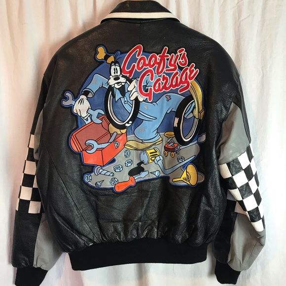 Disney Other - Vintage Disney Mickey & Co Goofy leather jacket